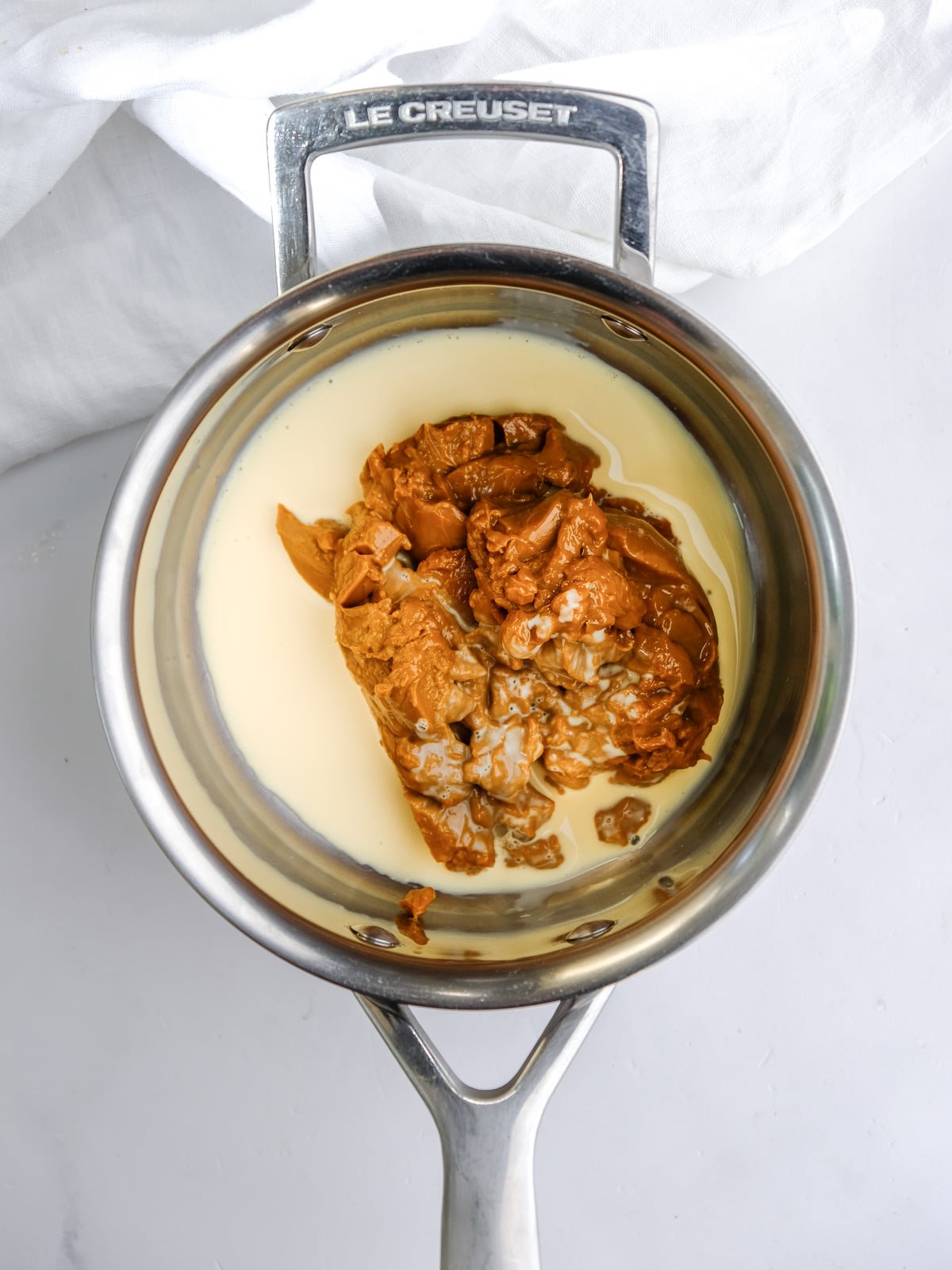 Image shows step 5 of how to make Banana Bundt Cake with Sour Cream.