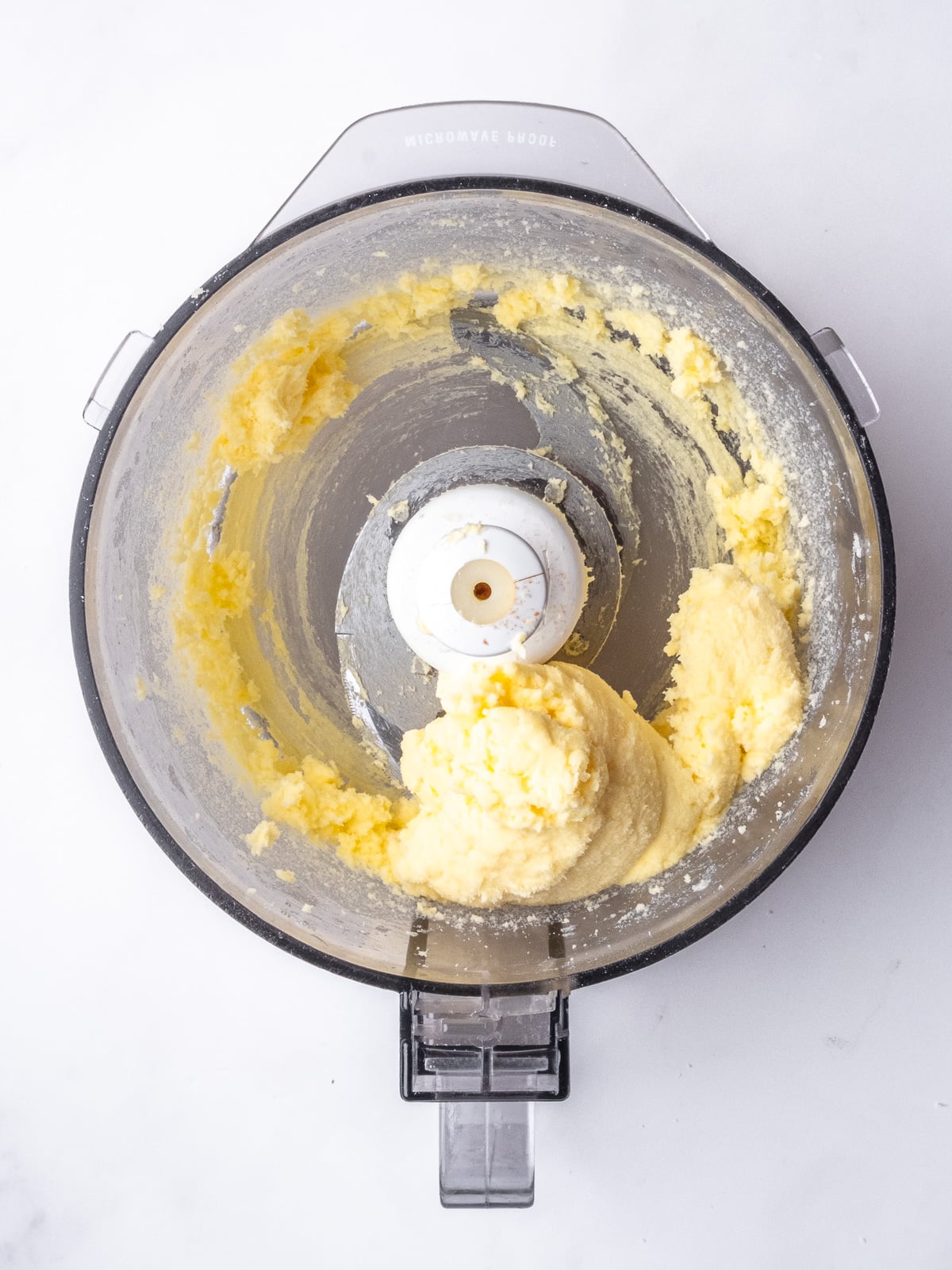 Image shows step 1 of how to make the shortcrust pastry.
