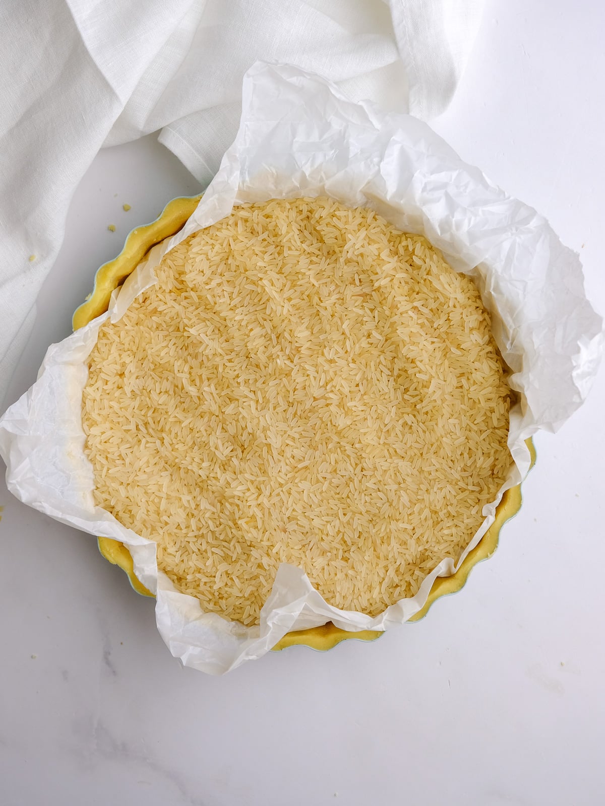 Image shows step 6 of how to make the shortcrust pastry.