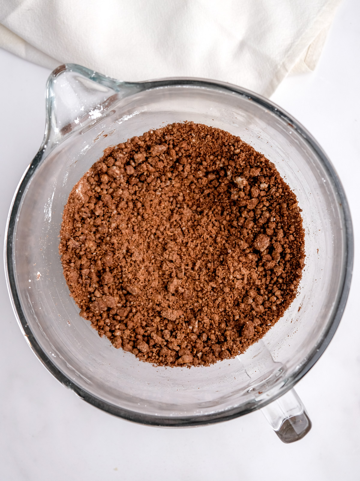 Image shows step 2 of how to make a chocolate buttercream.