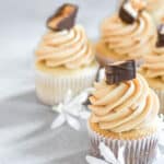 Salted Caramel Filled Vanilla Cupcakes