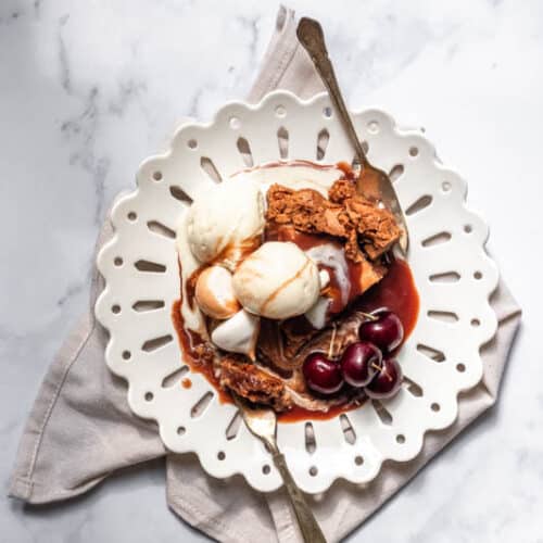 Best Chocolate Fudge Pie No Crust with Chocolate Sauce With Love Kitty