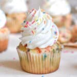 Funfetti Cupcake with Marshmallow Frosting