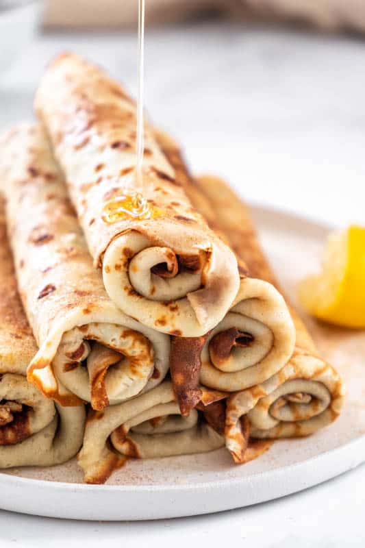 The Best South African Pancakes with Cinnamon Sugar