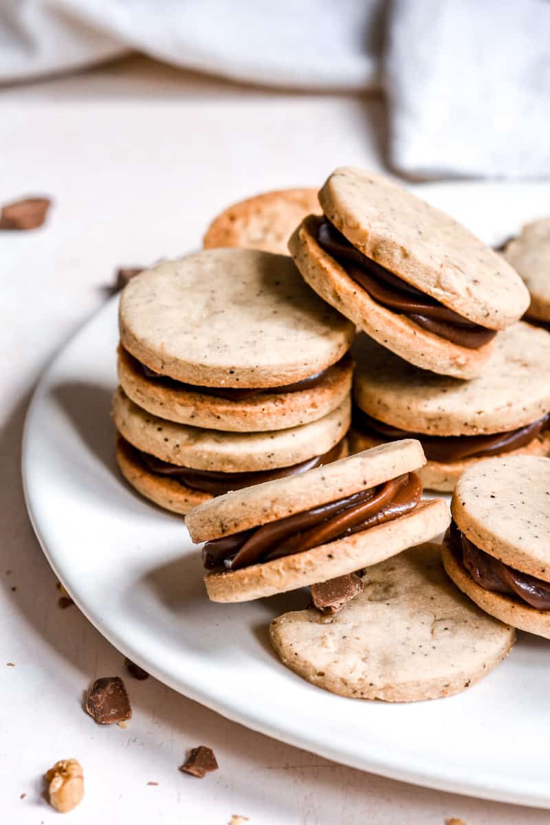 Coffee Biscuits on a plate.