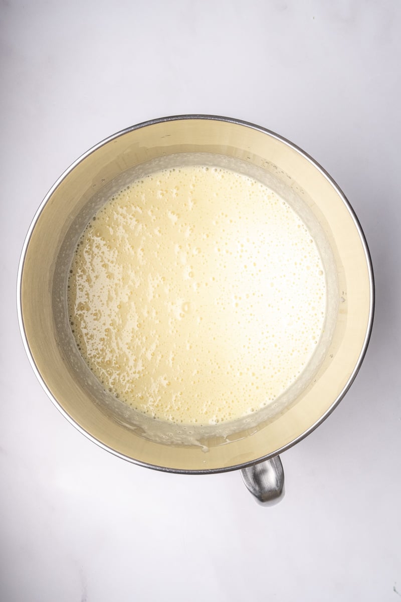 Image showing step 1 of how to make the vanilla cupcakes.