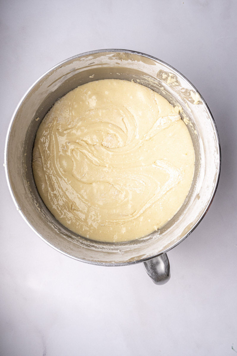 Image showing step 2 of how to make the vanilla cupcakes.