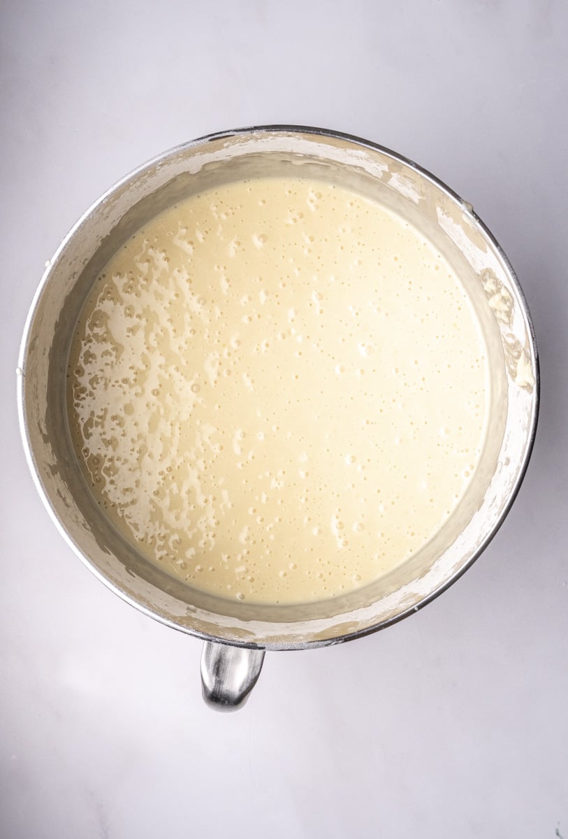 Image showing step 3 of how to make the vanilla cupcakes.