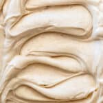 Cinnamon Cream Cheese Frosting shown up up close.