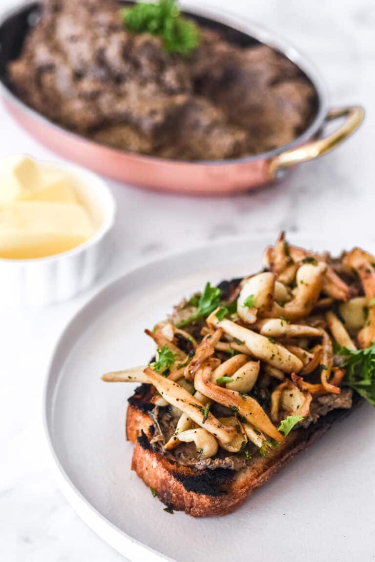 Fall Musroom Toast Mushroom Toast