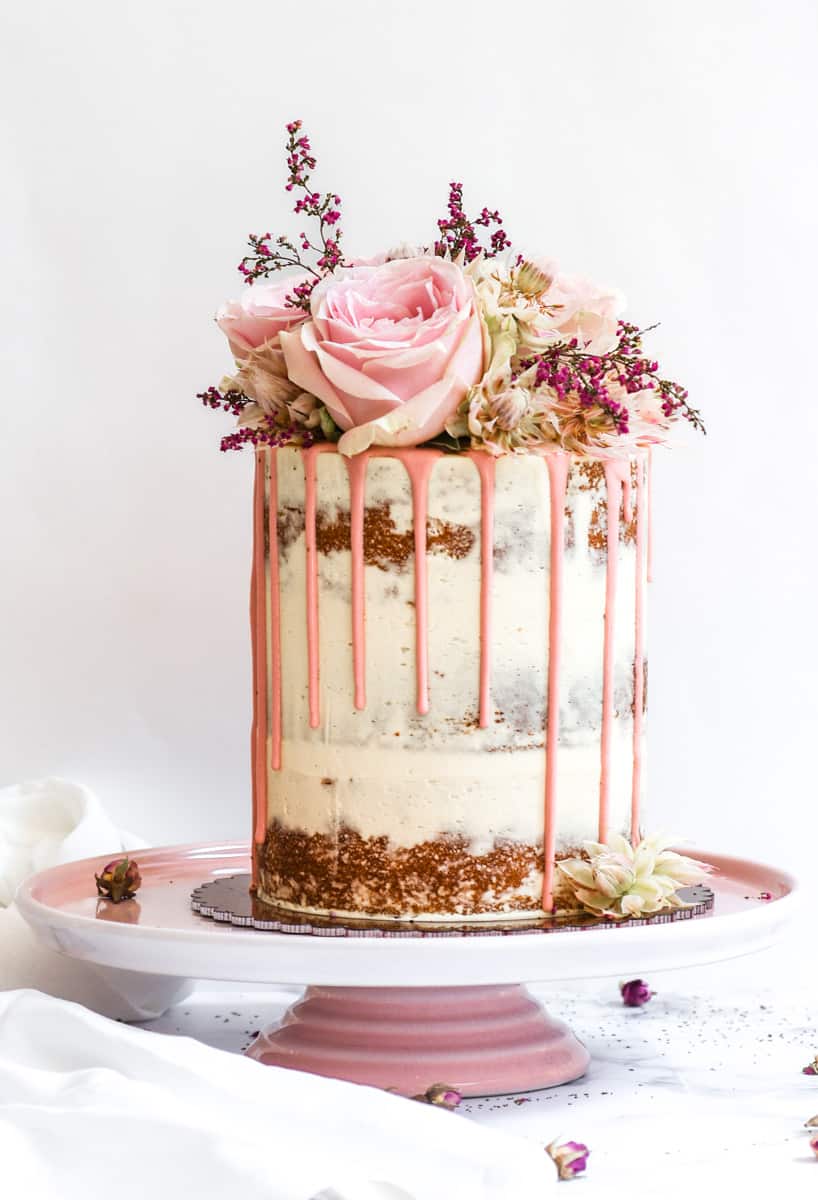 Chocolate Avocado Oil Cake with Strawberry Pink Peppercorn Frosting by  thejamlab | Quick & Easy Recipe | The Feedfeed