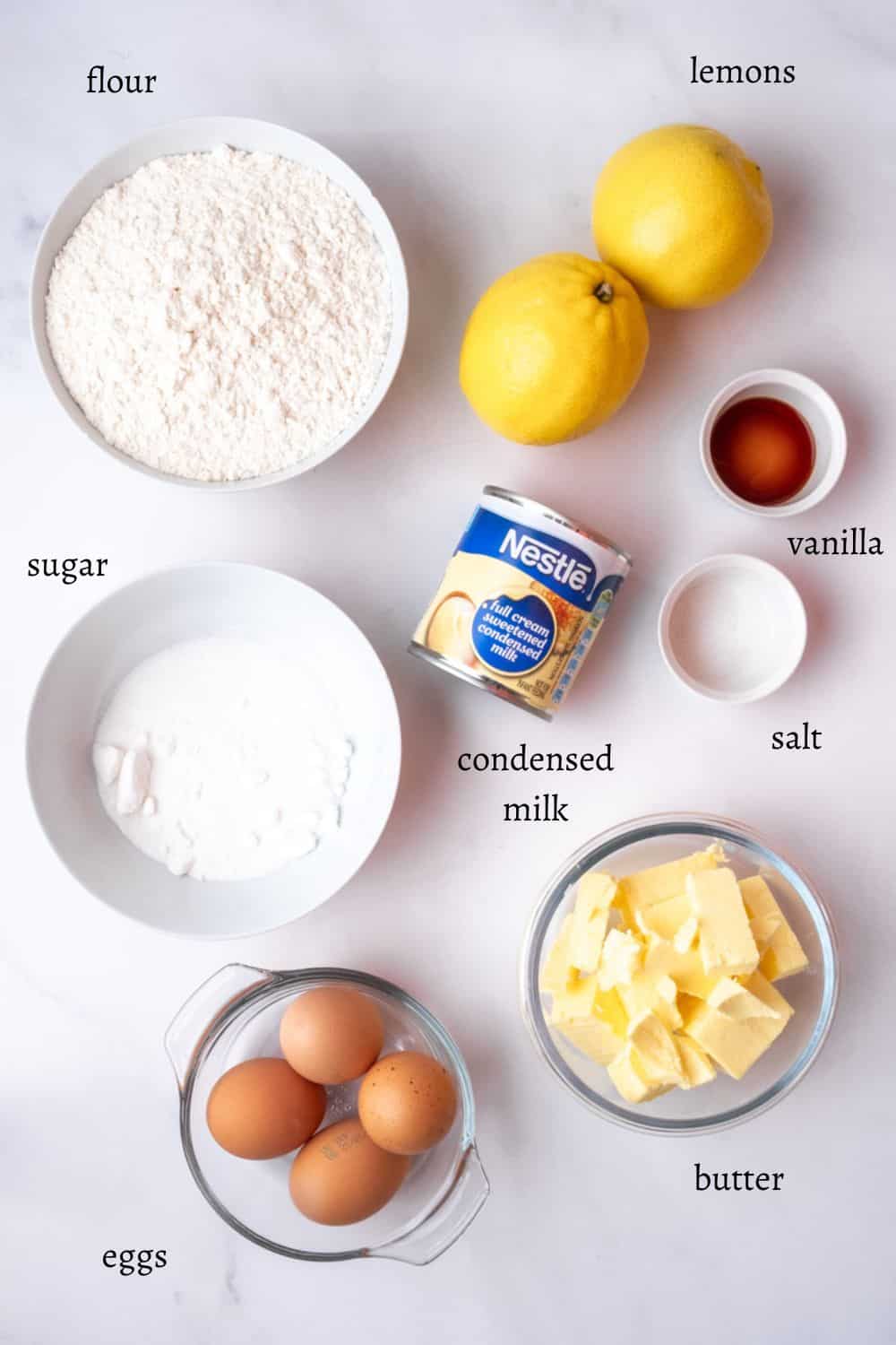 Ingredients for This recipe Mini Lemon Meringue Tarts