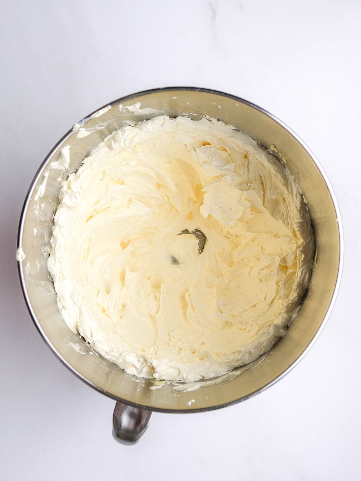 Image shows step 1 of how to make the vanilla bean buttercream.
