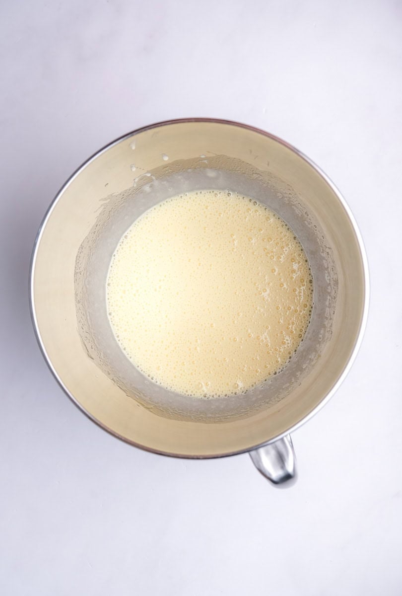 Image showing step 1 of how to make the coconut cupcakes