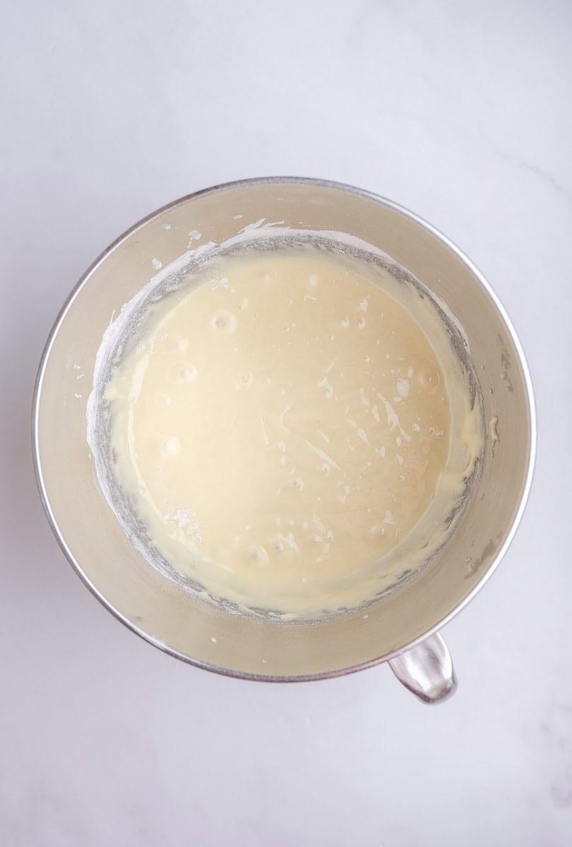 Image showing step 2 of how to make the coconut cupcakes