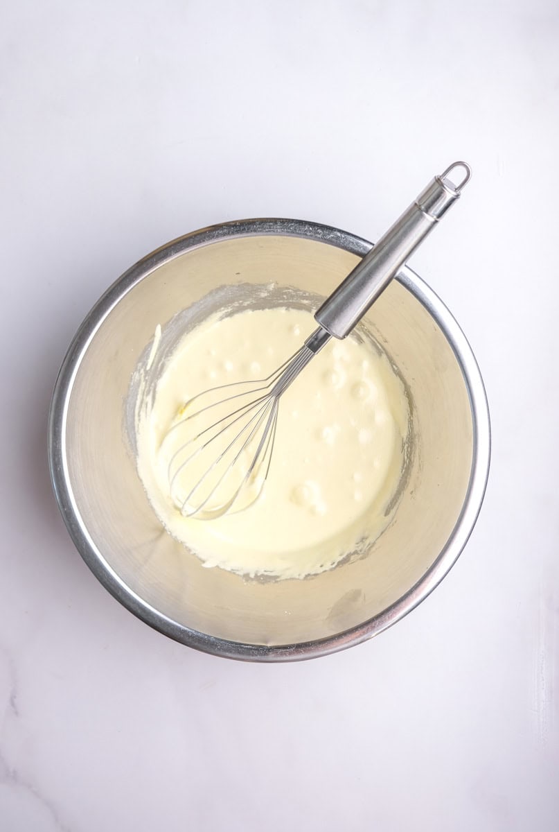 Image showing step 3 of how to make mini tiramisu cups.