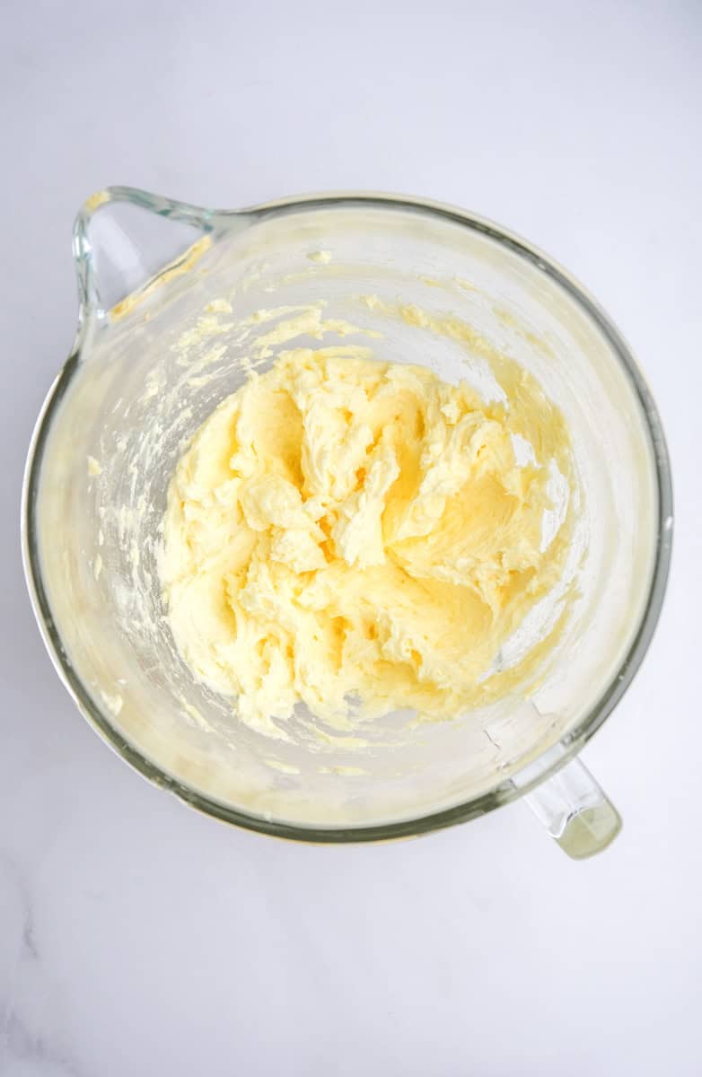 Image showing step 2 of how to make the raspberry white chocolate cupcakes.