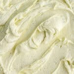 Pistachio Buttercream shown up close so you can see the fluffy texture.