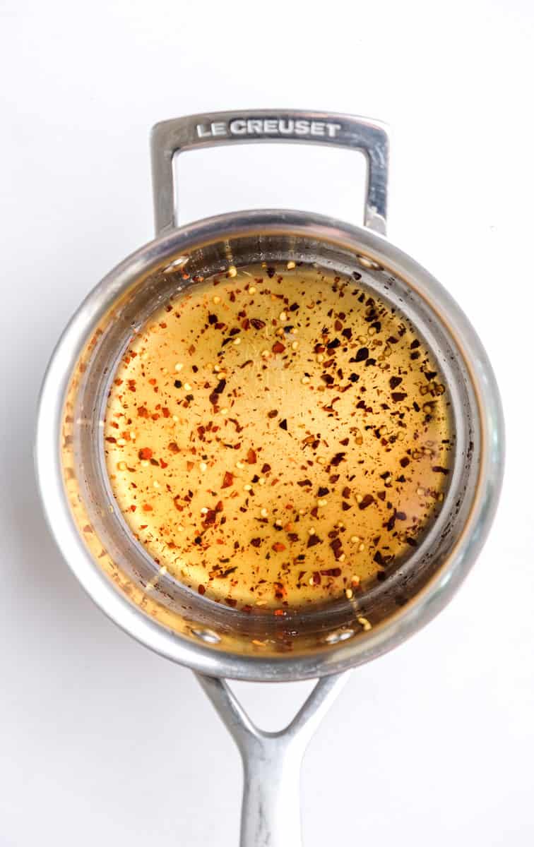 Image showing step 6 of how to make a ham and cheese croissant bake.