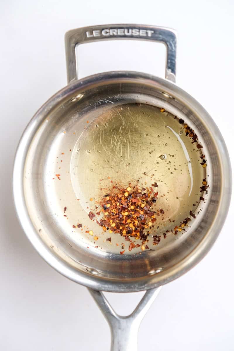 Image showing step 5 of how to make a ham and cheese croissant bake.