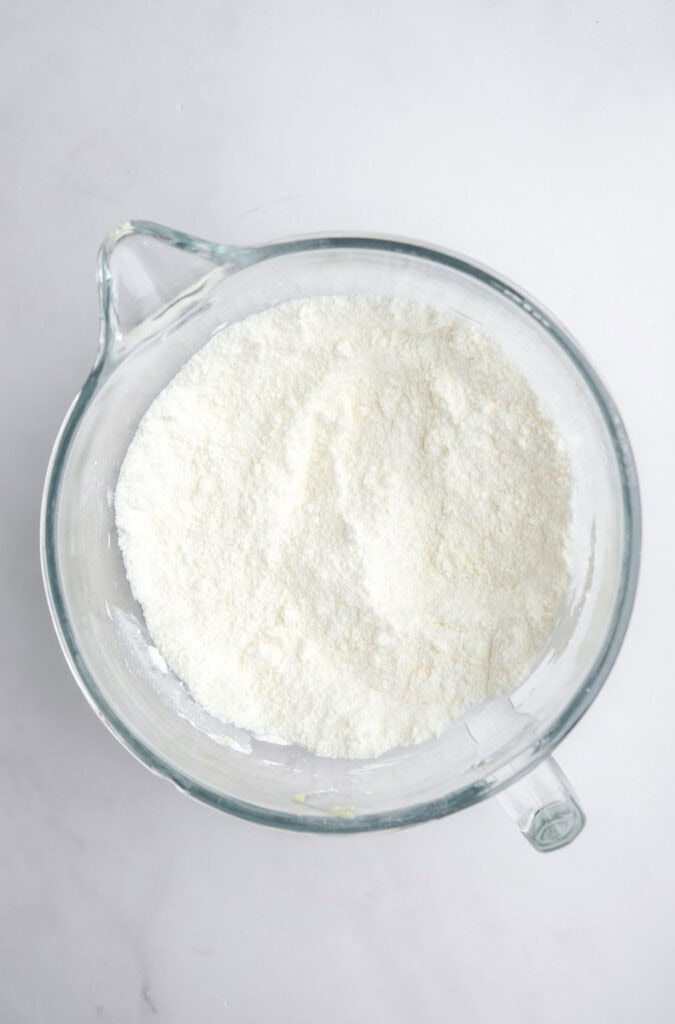 Image showing step 1 of making the frosting.