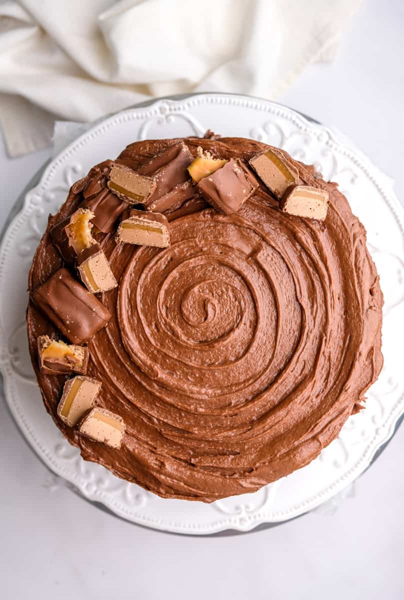 Image showing step 6 of how to make the Bar One frosting.