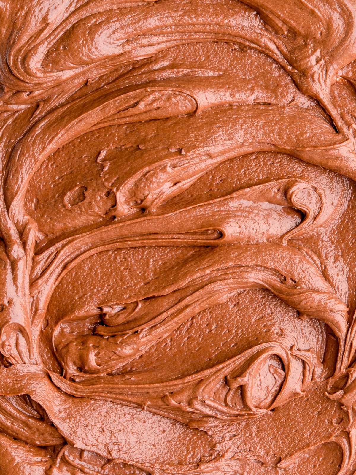 Image showing the frosting up close you can see it's silky texture.