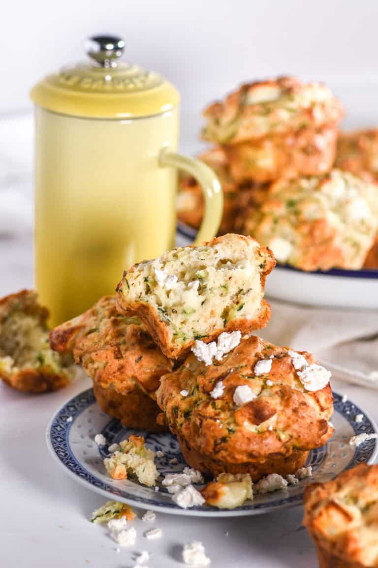 Zucchini Feta Muffins - With Love Kitty