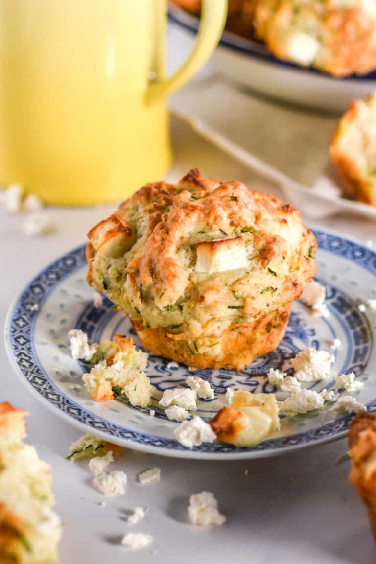 Zucchini Feta Muffins - With Love Kitty