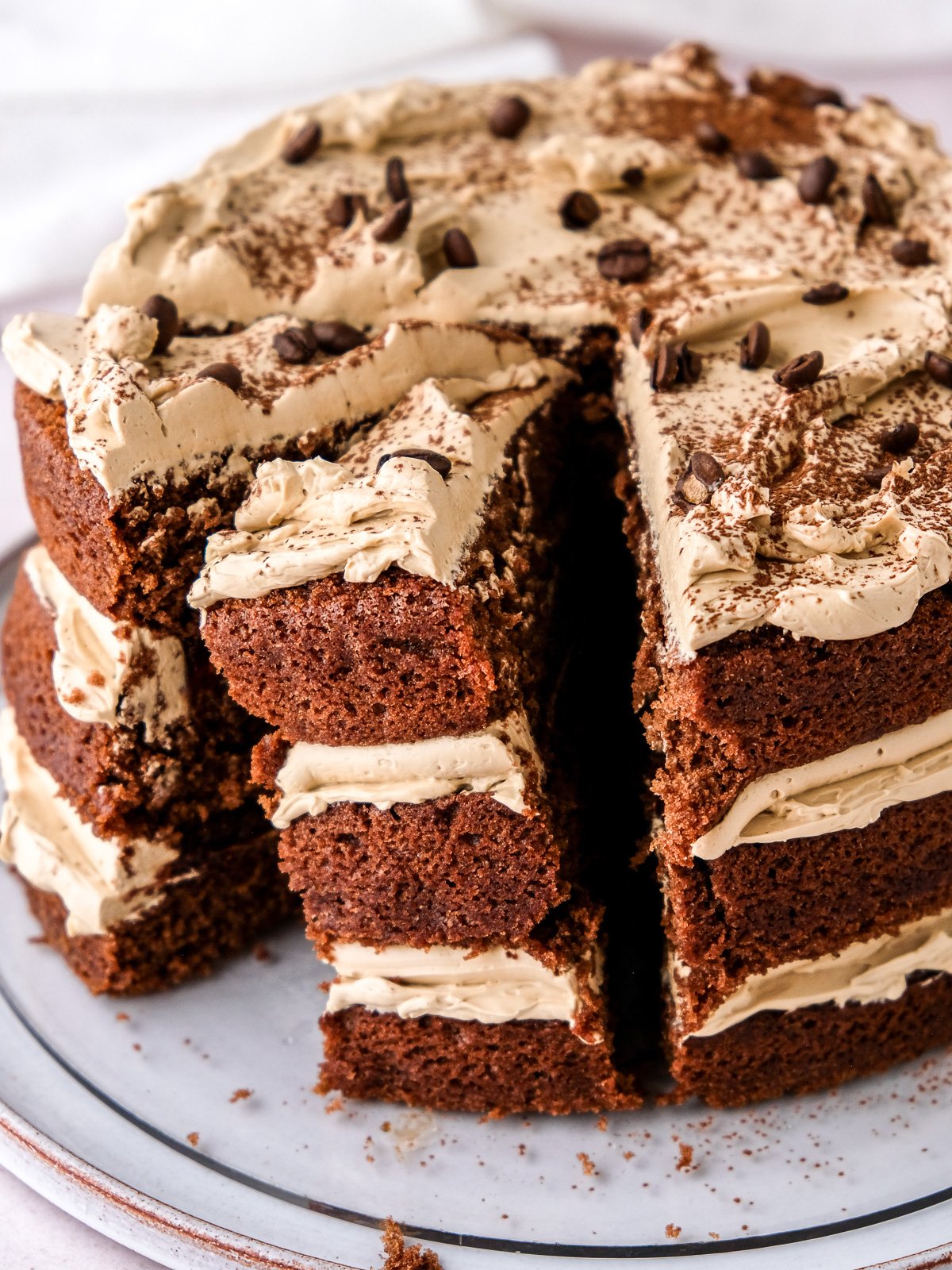 Image showing the cake up close and sliced.