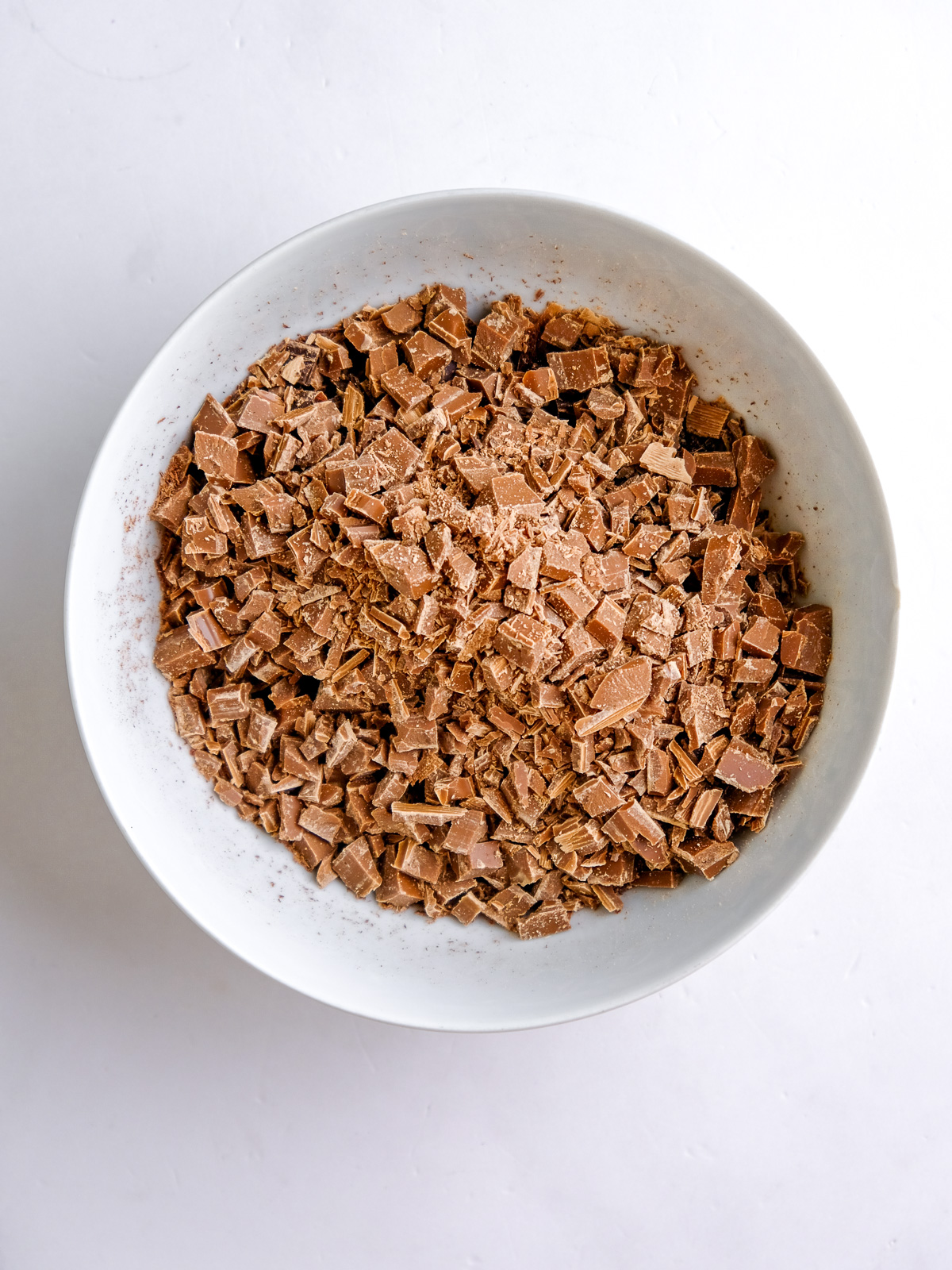 Image shows step 1 of how to make No-Bake Chocolate Halloween Truffles.